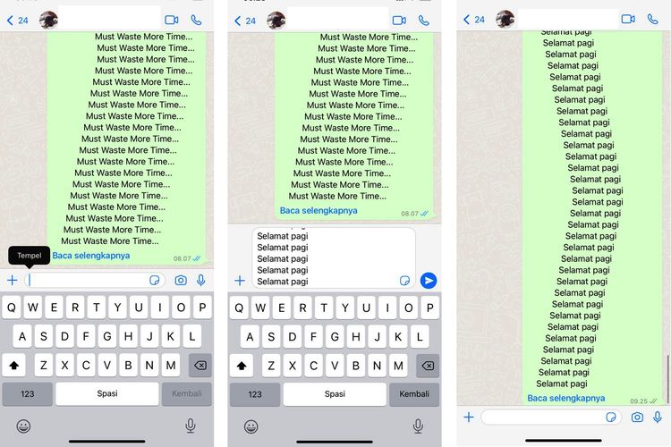 WhatsApp, Cara mengubah tulisan di WA menjadi unik, Cara membuat tulisan unik di WA tanpa aplikasi, Cara membuat tulisan unik di WhatsApp tanpa aplikasi, 15 Cara Membuat Tulisan Unik di WhatsApp Tanpa Aplikasi dengan Mudah, 1. Cara membuat tulisan tebal di WhatsApp, 2. Cara membuat tulisan miring di WhatsApp, 3. Cara membuat tulisan coret di WhatsApp, 4. Cara membuat tulisan monospace di WhatsApp, 5. Cara membuat tulisan tebal, miring, coret di WhatsApp tanpa kode, 6. Cara membuat tulisan kombinasi tebal-miring di WhatsApp, 7. Cara membuat tulisan kombinasi miring-coret di WhatsApp, 9. Cara membuat tulisan kosong di WhatsApp, 9. Cara membuat Scrolling Text di WhatsApp, 10. Cara membuat tulisan bergaris bawah di WhatsApp, 11. Cara membuat tulisan terbalik di WhatsApp, 12. Cara membuat tulisan berwarna di WhatsApp, 13. Cara membuat tulisan Read More di WhatsApp, 14. Cara membuat tulisan Arab di WhatsApp, 15. Cara membuat tulisan di WhatsApp dengan font aesthetic