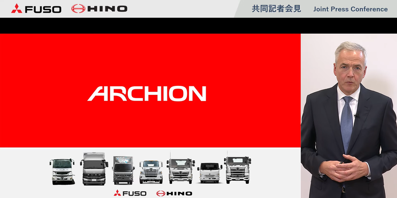 Mitsubishi fuso, Hino Motors, Archion, Kendaraan Tanpa Emisi, Archion: Perusahaan Induk Baru Hino dan Fuso di Tokyo, Konsolidasi Pabrik, Strategi Platform Terpadu, Fokus Teknologi CASE dan Kendaraan Tanpa Emisi, Struktur dan Kepemimpinan Baru, Makna “Archion”