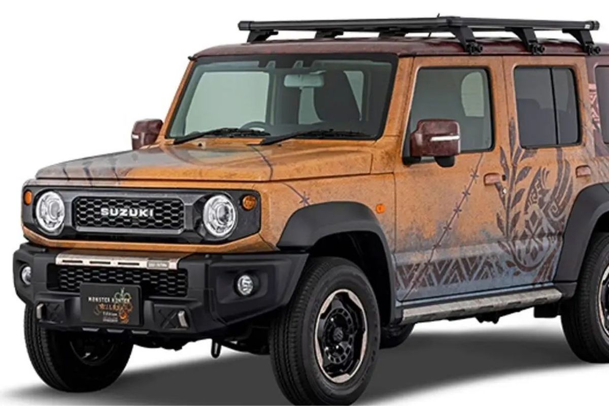 Suzuki Jimny, Suzuki, modifikasi, Jimny Monster Hunter Wilds Edition Tampil di Tokyo Auto Salon 2026