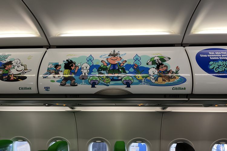Citilink Indonesia, AQUA, Punya Livery Pesawat Baru, Citilink Gandeng Ilustrator Lokal