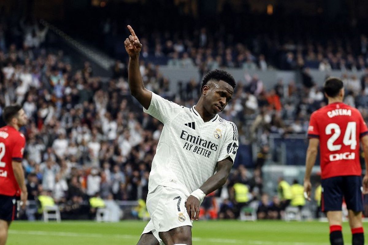 Vinicius Jr, penyerang asal Brasil, Real Madrid, Kontrak Vinicius, Liga Spanyol, 2026, Vinicius Jr Sambut 2026 dan Sebut Hala Madrid, Kode Bertahan di Bernabeu?