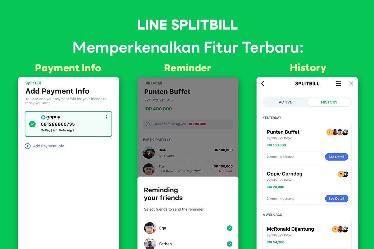 Line, Line Indonesia, Split Bill, struk, Split bill, Line SplitBill, line, split bill, Line Split Bill, Line Split Bill tutup, Fitur Line SplitBill Ditutup Permanen 30 Juli 2025