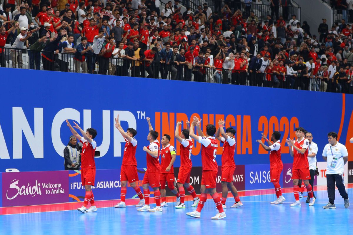 Piala Asia Futsal, Timnas, Iran, Timnas Futsal, Indonesia vs Iran, Timnas Futsal Indonesia, Piala Asia Futsal 2026, Israr Megantara, Reza Gunawan, Mahdi Karimi, Timnas Futsal Indonesia vs Iran, Hossein Tayebibidgoli, Live Skor Timnas Futsal Indonesia Vs Iran 5-5, Saeid Ahmad Abbasi Buat Kedudukan Imbang