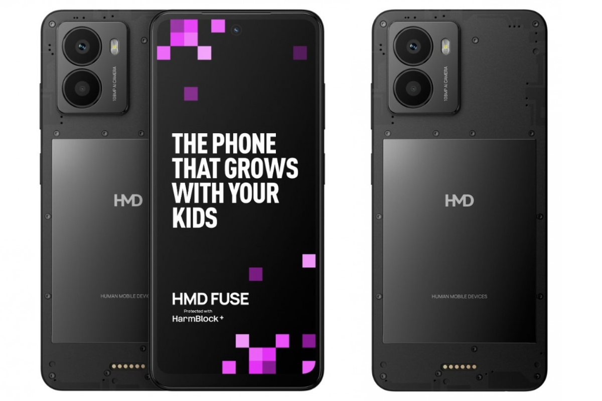 HMD Fuse, spesifikasi HMD Fuse, harga HMD Fuse, harmblock AI, HMD Fuse Dirilis, HP dengan AI Pemblokir Konten Negatif untuk Anak
