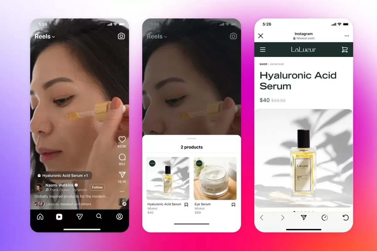 Instagram, TikTok, Meta, link produk, Facebook, Instagram Siapkan Fitur Belanja Langsung dari Reels, Mirip TikTok Shop