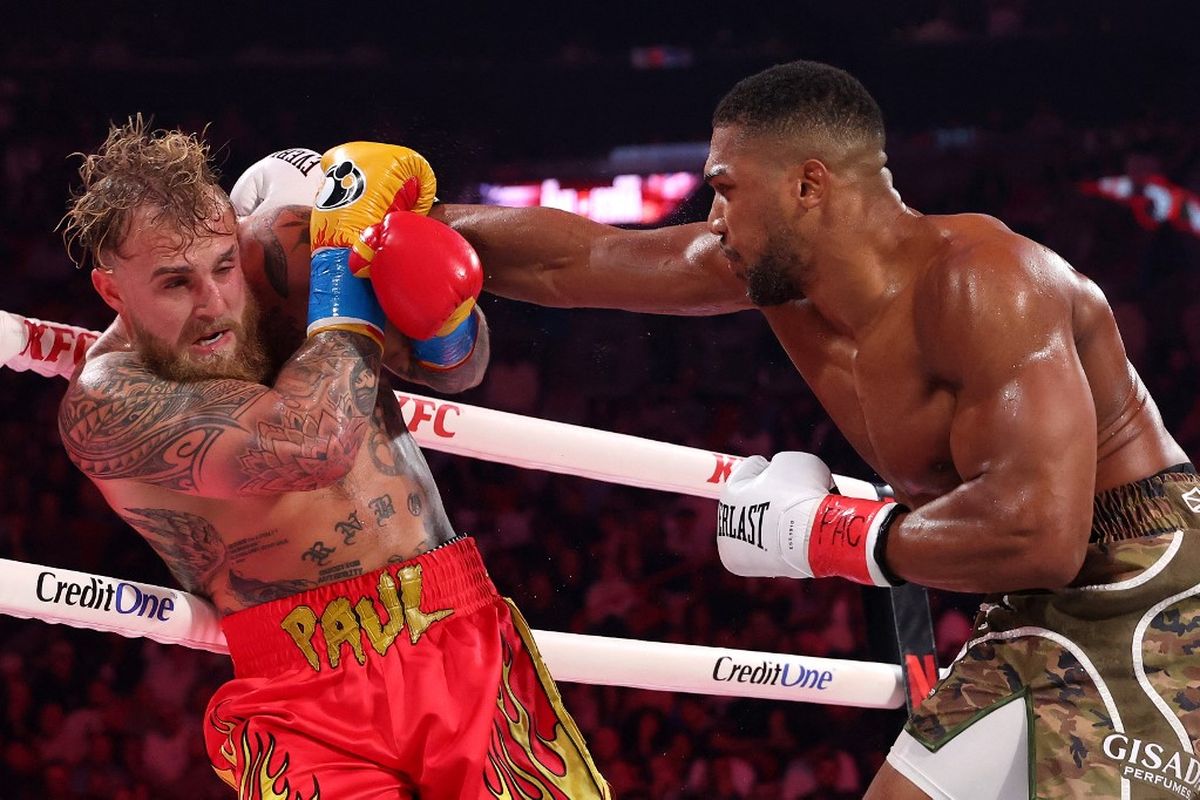Jake Paul, Anthony Joshua, tinju, Jake Paul vs Anthony Joshua, Hasil Tinju Dunia: Anthony Joshua Pukul KO Jake Paul