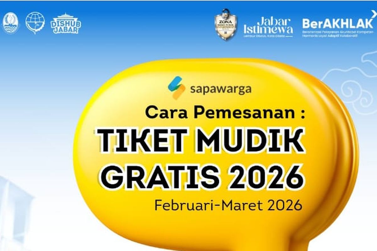 Mudik Gratis Jabar, Mudik Gratis Jabar 2026, Dishub Jabar, Cara Daftar Mudik Gratis Jabar 2026 Lewat Sapawarga, Cek Rute dan Jadwal Keberangkatan, Kapan Jadwal Keberangkatan Mudik Gratis Jabar 2026?, Bagaimana Sistem Pendaftaran Mudik Gratis Jabar 2026?, Mana Saja Rute Mudik Gratis Jabar 2026?, Bagaimana Cara Daftar Mudik Gratis Jabar 2026 Lewat Sapawarga?