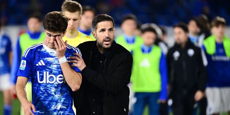 Cesc Fabregas, Serie A, Como, Sassuolo, Fabio Grosso, Liga Italia, Como 1907 Kalah dari Sassuolo, Cesc Fabregas: Kami Harus Tetap Tenang