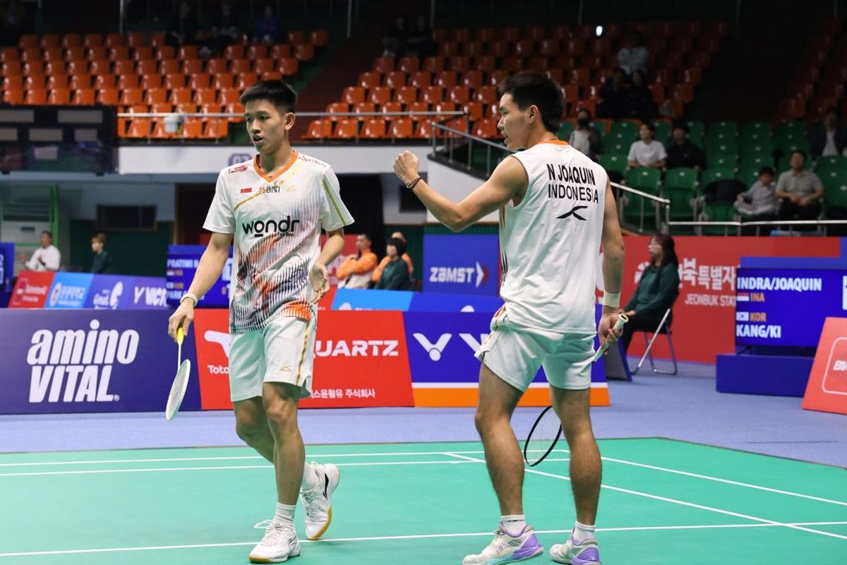 Korea Masters 2025, final Korea Masters 2025, live streaming final Korea Masters, ganda putra indonesia, jadwal final korea masters 2025, final korea masters 2025, live streaming final korea masters, raymond indra nikolaus joaquin, raymond joaquin, Jadwal Final Korea Masters 2025, Indonesia Punya Satu Wakil untuk Bawa Pulang Gelar