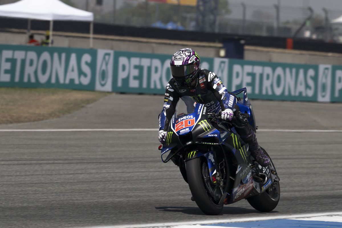 sesi latihan bebas, MotoGP, Gagal Tembus Q2, Quartararo Kembali Dipusingkan Yamaha M1 V4