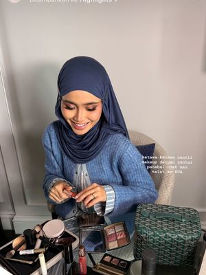 Wardah, hourglass, sashfir, fira assegaf, makeup sendiri saat menikah, menikah makeup sendiri, makeup wedding ala sashfir, makeup ala sashfir, lafiye, westman atelier, Makeup Sendiri Saat Menikah, Intip Step by Step Look Natural ala Sashfir, 1. Skin prep jadi kunci, 2. Latihan sebelum hari H wedding, 3. Cushion untuk hasil flawless, 4. Eye makeup dengan sentuhan glitter, 5. Kontur dan highlighter secukupnya, 6. Ombre lips ala pengantin muda