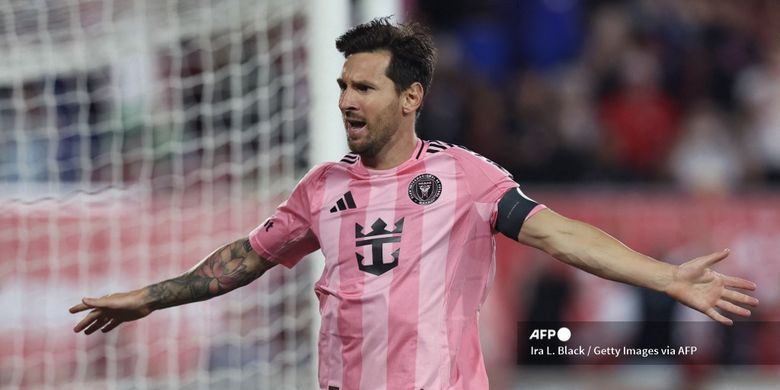 Lionel Messi, Javier Mascherano, Major League Soccer, Inter Miami, LA Galaxy, MLS 2025, Inter Miami vs LA Galaxy, Inter Miami vs LA Galaxy 3-1, Aksi 'Heroik' Messi Buat Mascherano Terpukau