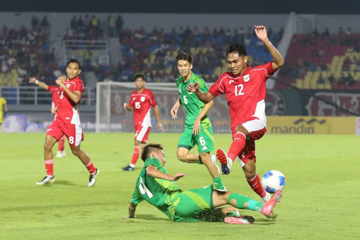 Timnas Indonesia, Makau, Timnas U23, Timnas U23 Indonesia, kualifikasi piala asia u23 2026, Timnas U23 Indonesia vs Makau, Live Skor Timnas U23 Indonesia Vs Makau 4-0: Gol Cantik Zanadin Fariz