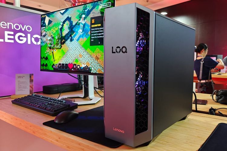 pc gaming, Lenovo, LOQ Tower 26ADR10, Lenovo LOQ Tower 26ADR10, Lenovo Rilis LOQ Tower 26ADR10, PC Gaming dengan Panel Transparan dan Futuristik