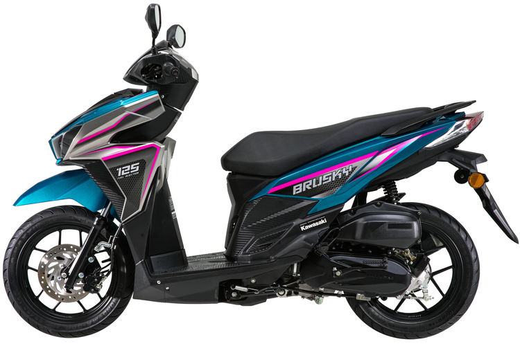 Kawasaki, Brusky 125, skutik, spesifikasi, Kawasaki Brusky 125, Ulik Spesifikasi Kawasaki Brusky 125, Calon Skutik Baru Geng Ijo?