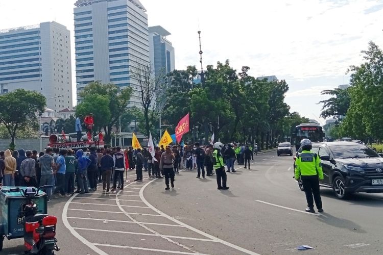 lalu lintas, aksi unjuk rasa, jalur alternatif, Ada Demo Buruh Hari Ini, Simak Ruas Jalan Alternatif