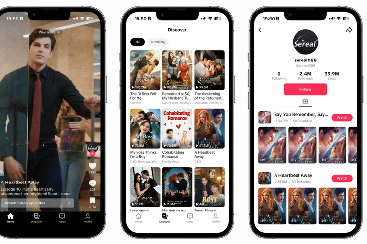 TikTok, PineDrama, aplikasi microdrama, TikTok Diam-diam Rilis Aplikasi Khusus Video Drama Pendek 90 Detik