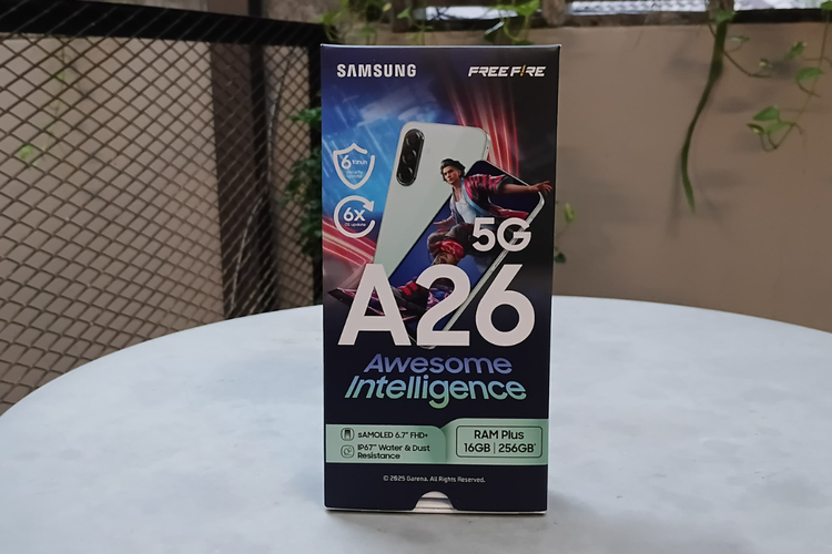 Awesome Intelligence, Smartphone, Samsung A26 5G, hands-on, samsung a26 5g, samsung galaxy a26 5g harga, samsung a26 5g spesifikasi, Hands-on Samsung Galaxy A26 5G, HP Rp 3 Jutaan dengan Desain Elegan, Desain kotak kemasan kolaboratif, Aksesori minimalis, Tampil stylish dengan desain baru , Kamera Samsung Galaxy A26 5G, Dukungan fitur AI Awesome Intelligence, Layar besar, tombol port lengkap, Performa unggul, jaminan OS 6 tahun, Fitur kemanan Knox Vault, sertifikasi IP 67, Harga dan ketersediaan Samsung Galaxy A26 5G