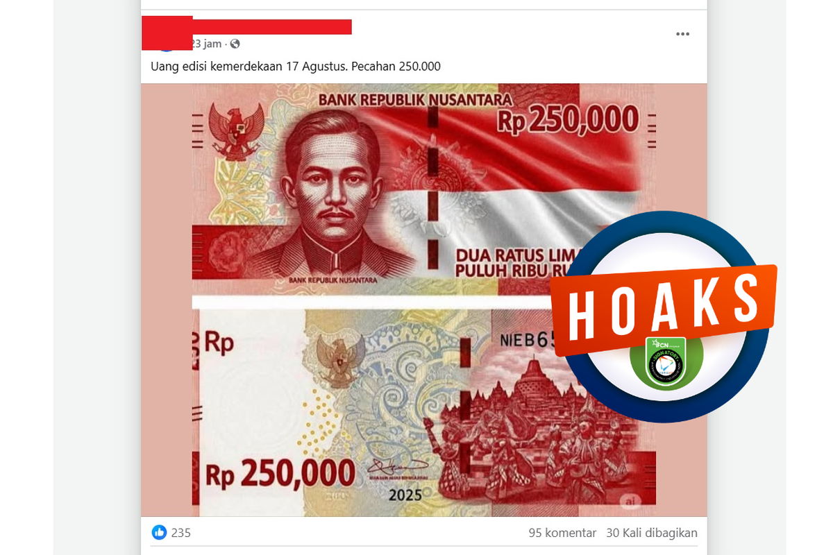 rupiah, bank indonesia, uang baru, uang baru 2025, uang pecahan Rp 250 ribu, Heboh Uang Baru 2025 Pecahan Rp 250.000, Apa Kata Bank Indonesia?, Klarifikasi Bank Indonesia, BI Ingatkan Waspada Hoaks, Rupiah TE 2022 Justru Raih Pengakuan Dunia, Rupiah TE 2022: Indah, Aman, dan Tahan Lama