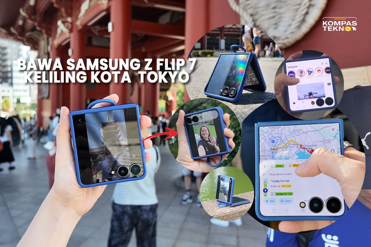 Android, Smartphone, Samsung, fitur, Traveling, google gemini, samsung z flip 7, samsung galaxy z flip 7, Tokyo Game Show 2025, Mudahnya Bikin Konten dan Cari Rute Kereta Pakai Layar Depan Samsung Z Flip 7