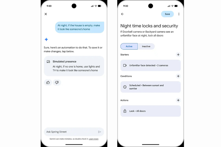 Google, gemini, smart home, google home, asisten suara, kamera pintar AI, aplikasi Google Home, AI Gemini Hadir di Google Home, Gantikan Peran Google Assistant, Kemampuan Gemini di Google Home , Gemini Live bisa diajak bikin menu makanan, AI kamera yang informatif, Desain baru aplikasi Google Home