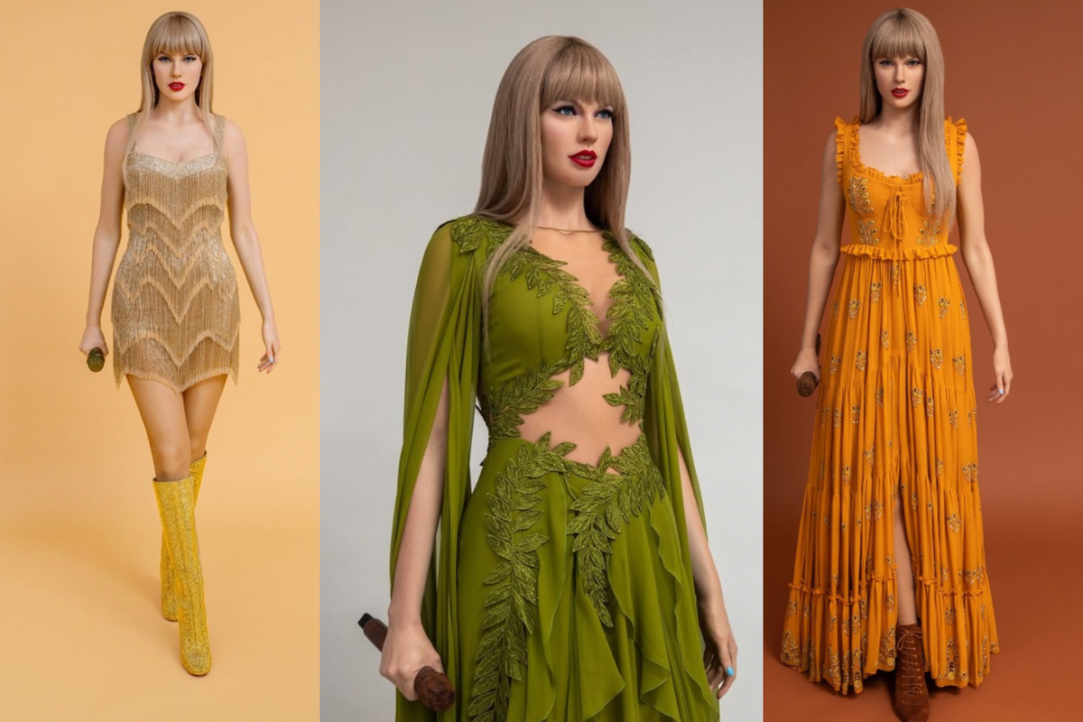 Madame Tussauds, Taylor Swift, Taylor Swift di Madame Tussauds, patung Taylor Swift di Madame Tussauds, busana Taylor Swift di Eras Tour, 13 Busana Taylor Swift yang Dijadikan Patung oleh Madame Tussauds, 1. Hollywood, 2. Las Vegas, 3. New York, 4. Orlando, 5. Nashville, 6. Budapest, 7. Berlin, 8. Hong Kong, 9. Sydney, 10. Amsterdam, 11. London, 11. Shanghai, 13. Blackpool