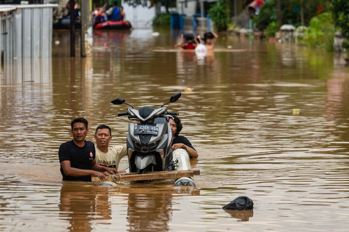 motor matik, banjir, kerusakan mesin, CVT Motor Matic Rentan Terkena Air Banjir