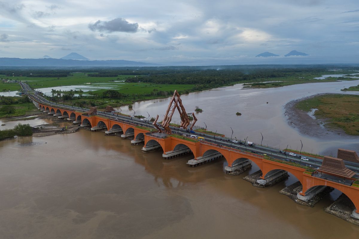 jembatan pandansimo, Jembatan Terpanjang di Yogyakarta, Jembatan 800 miliar Yogyakarta, jembatan baru terpanjang di yogyakarta, Megahnya Jembatan Terpanjang di Yogyakarta, Kini Jadi Tempat Wisata