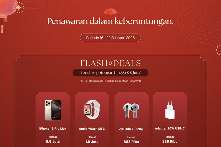 harga iPhone, harga iPhone terbaru, Harga iPhone Hari Ini 19 Februari 2026, Promo Hemat Rp 8,8 Juta hingga 22 Februari