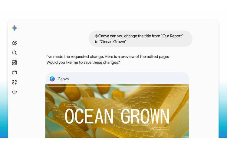Canva, Gemini, Google, Google Gemini, Magic Layers, Canva Brand Kit, Canva Kini Terhubung ke Gemini, Bikin Desain Bisa Lewat Chat