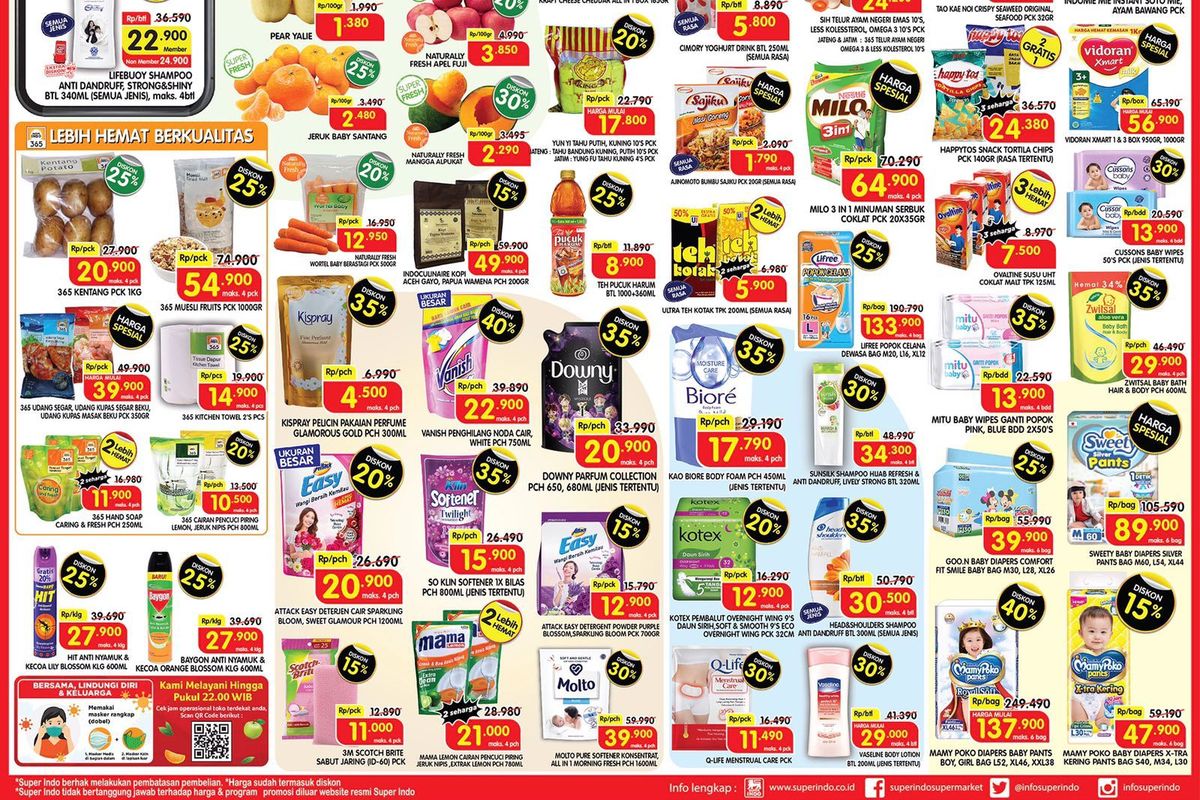 Promo Superindo, Superindo, Promo Superindo Hari Ini 3 Januari 2026, Daging dan Buah Segar Harga Diskon, 1. Tahun Baru Stay Clean (hingga 7 Januari), 2. Promo Bumbu Rahasia (hingga 7 Januari), 3. Serba Mie Wajib Distok (hingga 7 Januari), 4. Menu Sat Set (hingga 7 Januari), 5. Fresh Deals (hingga 7 Januari) , 6. Super Freshtival (hingga 4 Januari), 7. Segarnya Setiap Hari (hingga 7 Januari)