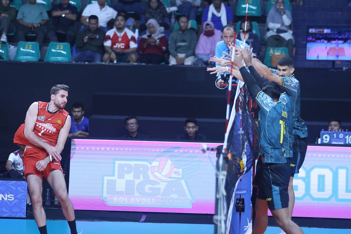 Surabaya Samator, Jakarta Bhayangkara Presisi, Jakarta LavAni Livin Transmedia, Rama Fazza Fauzan, Bardia Saadat, Hasil Proliga 2026: Jakarta Bhayangkara Presisi Tekuk Surabaya Samator