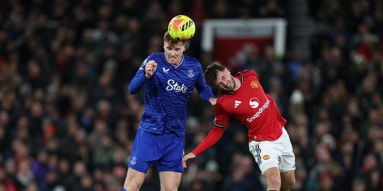 Liga Inggris, Man United, Everton, Idrissa Gueye, Manchester United, Michael Keane, Premier League, Ruben Amorim, Respons Ruben Amorim Usai Man United Kalah Lawan 10 Pemain Everton
