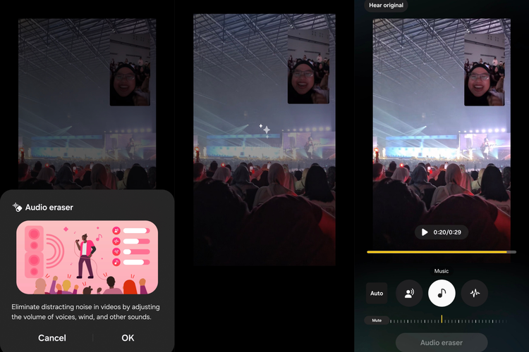 Samsung, gemini, FlexCam, Galaxy Z Flip 7, dual rec, samsung galaxy z flip 7, audio eraser, auto trim, 5 Fitur Canggih Samsung Z Flip 7, Semua Bisa Jadi Kreator Konten, 1. Kamera 50 MP, Pro Video, dan Dual Cam, 2. FlexCam: kamera yang bisa berdiri sendiri, 3. Generative Edit canggih, 4. Audio Eraser dan Auto Trim, 5. Asisten AI Gemini