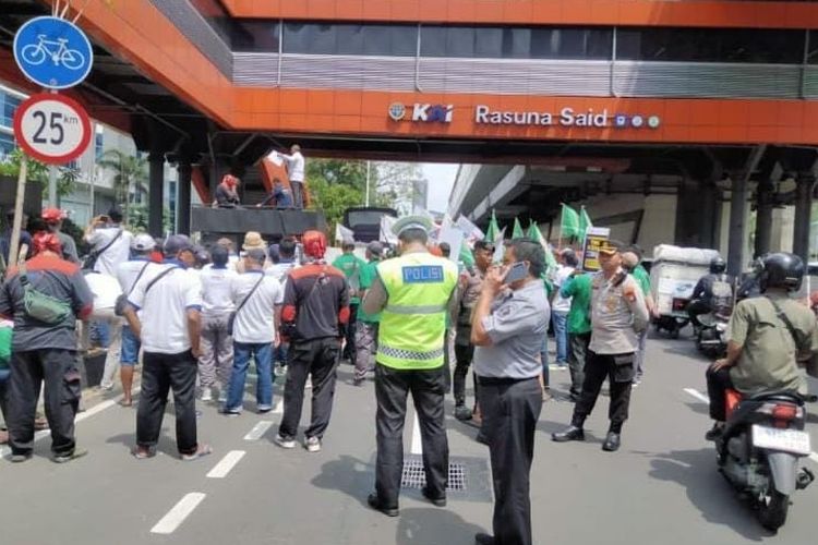 Jalan Rasuna Said, Jakarta Selatan, Rute Alternatif, Ada Aksi Unjuk Rasa di Jalan Rasuna Said, Simak Rute Alternatifnya