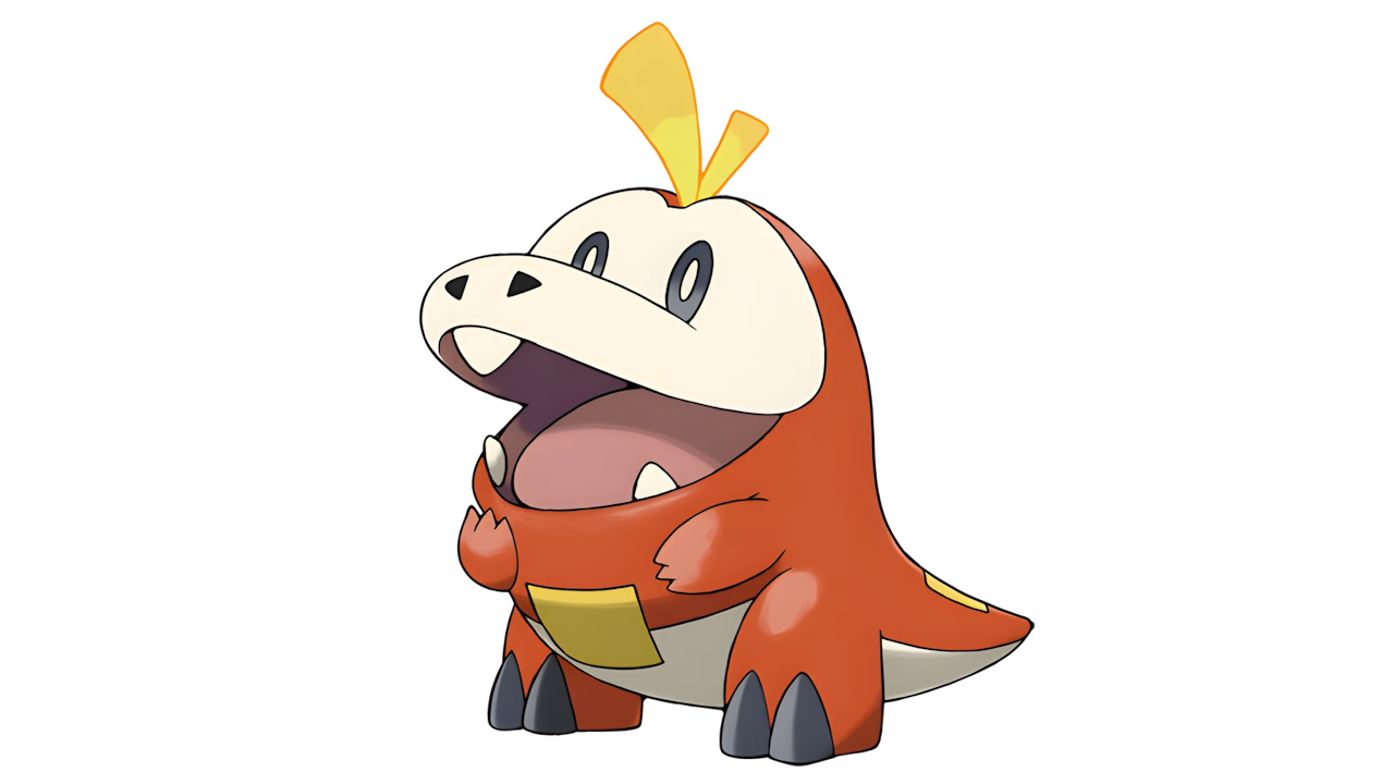 Gen 1: Bulbasaur, Gen 2: Cyndaquil, Gen 3: Mudkip, Gen 4: Chimchar, Gen 5: Tepig, Gen 6: Fennekin, Gen 7: Litten, Gen 8: Sobble, Gen 9: Fuecoco