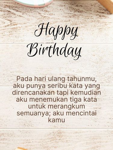 Array,30 Ucapan Selamat Ulang Tahun untuk Pacar Aesthetic dan Romantis