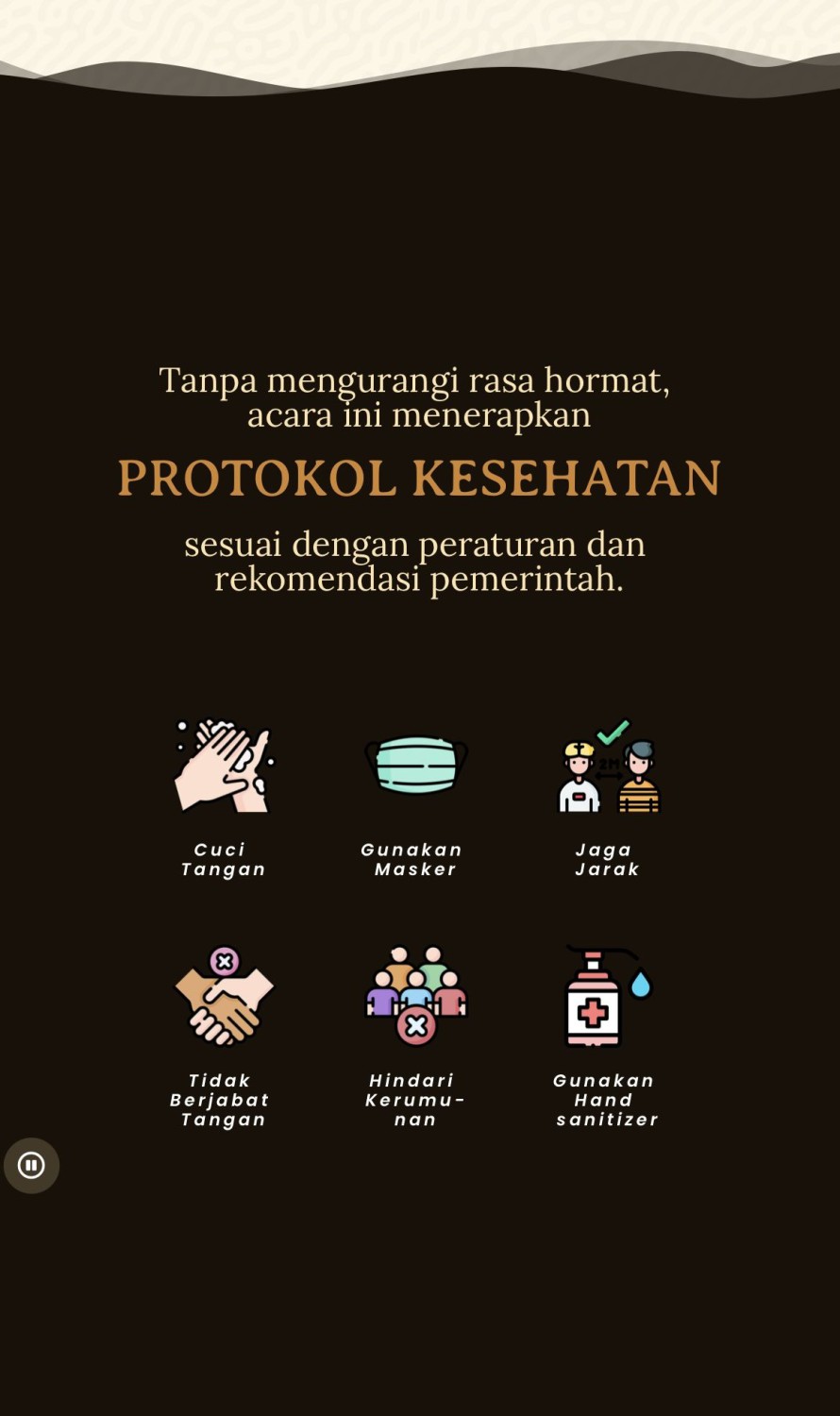 Contoh Undangan Pernikahan Digital Kekinian Beserta Isinya yang Wajib Ditulis, Nama Tamu Undangan, Tanggal Pernikahan, Informasi Singkat Mengenai Kedua Calon Mempelai, Waktu dan Lokasi Acara Pernikahan, Kumpulan Foto &amp; Video Mempelai, Protokol Kesehatan, Tanda Kasih
