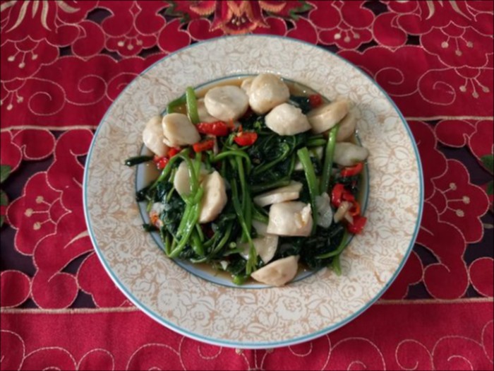 Array,Resep Tumis Kangkung Bakso Ikan