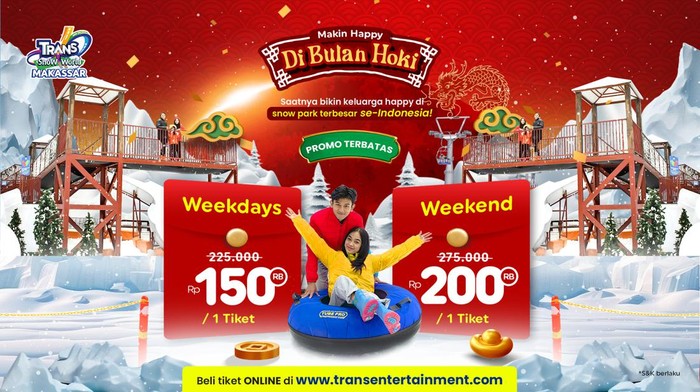 Array,Promo Februari, Main Salju di Makassar Diskon 75 Ribu!