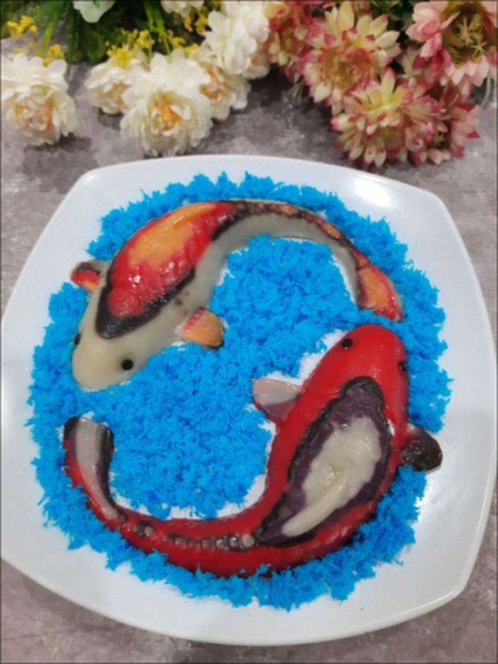 Array,Resep Sticky Fish Cake, Kue Keranjang Berbentuk Ikan Koi