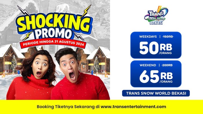 Array,Hempas Terik Jakarta dengan Main Salju di Trans Snow World Bekasi, Cuma Rp 50.000!
