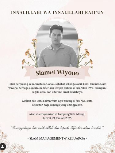 Array,MUA Slam Wiyono Meninggal Dunia, Pernah Viral Hingga Jadi Perias Lyodra