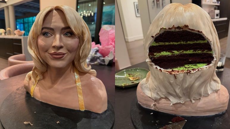 5 Kreasi Kue Anti Mainstream, Desain 'Seaworld' hingga Isi Ayam, 1. Kue 'Sabrina Carpenter', 2. Cupcake Paprika, 3. Kue Pengantin Jelly, 4. Kue Isi Chicken Tikka Masala, 5. Kue Desain 'Seaworld'