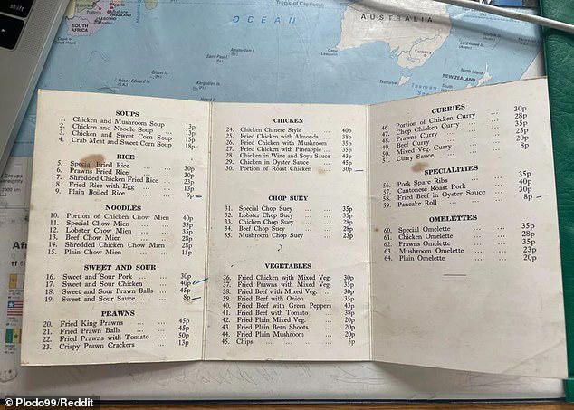 Array,Harga Menu Chinese Food dari Tahun 1970 Bikin Kaget, Mulai Rp 3 Ribuan!