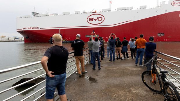 7 Kapal Jumbo Pengangkut Ribuan Mobil BYD, Salah Satunya Berlabuh di Jakarta, BYD Explorer No. 1, BYD Hefei, BYD Changzhou, BYD Shenzhen, BYD Changsha, BYD Xian, BYD Zhengzhou Berlabuh di Jakarta