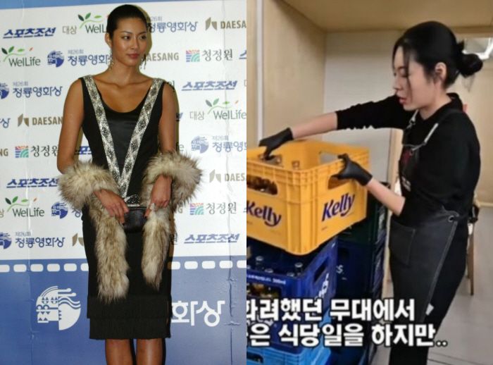 Array,Mantan Supermodel Korea Tak Gengsi Kerja Jadi Pelayan Restoran
