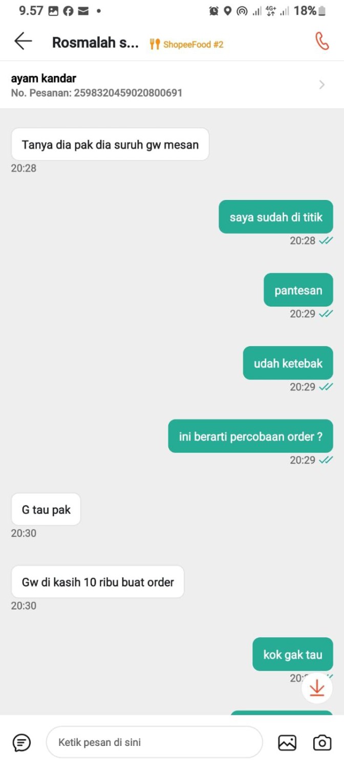 Kronologi Ojol Dapat Orderan Makanan dari Resto Fiktif, Isinya Batu!,   1. Pesan empat menu, 2. Titik restoran tidak dikenali, 3. Pelanggan minta dibatalkan pesanannya, 4. Pelayan kepergok melakukan kecurangan, 5. Pelanggan mengakui kesalahan, 6. Makanan berisi batu
