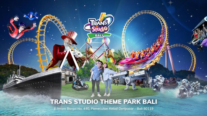 Liburan Sekolah di Bali? Saatnya Seru-seruan di Trans Studio Theme Park Bali, Wisata Indoor di Bali, Tetap Seru Tanpa Terganggu Cuaca, Cocok untuk Semua Usia: Anak, Remaja, hingga Orang Tua, Boomerang Coaster &amp; Flying Over Indonesia: Wahana Wajib Coba!, Tontonan Seru &amp; Fasilitas Lengkap dalam Satu Tempat, Liburan Sekolah Praktis dan Penuh Cerita di Bali