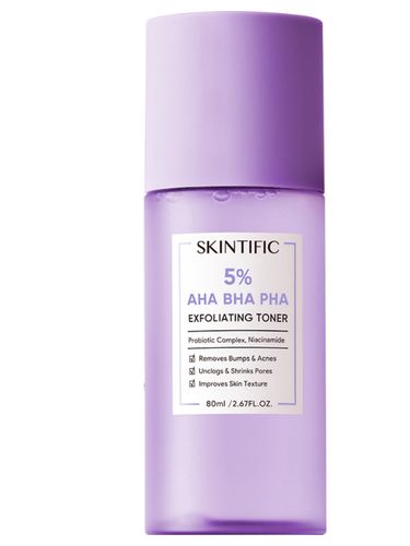 7 Exfoliating Toner Lokal Terbaik yang Bikin Kulit Cerah &amp; Halus, 1. Avoskin Miraculous Refining Toner, 2. Somethinc Glow Maker AHA BHA PHA Toner, 3. BHUMI Resurface Mild Exfoliating Toner, 4. Skintific 5X AHA BHA PHA Exfoliating Toner, 6. The Originote H-LLOW Clarifying Toner, 7. Whitelab Exfoliating Toner